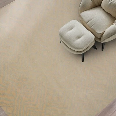 Alfombra abstracta 100 % lana anudada a mano 6' x 9' AOR8558 Aqua 6x9 Foto 1 de 4