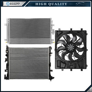Electric Radiator Condenser Cooling Fan Kit For 2018-2019 Chevrolet Equinox