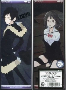 2 pcs shiny sticker DuRaRaRa!! DRRR anime Orihara lzaya Sonohara Anri - Picture 1 of 1