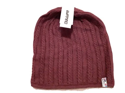NUEVO CON ETIQUETAS Para mujeres BURTON Tablas de Snow Tejido a Mano Medias Gorra Gorro Gorro Foto 1 de 2