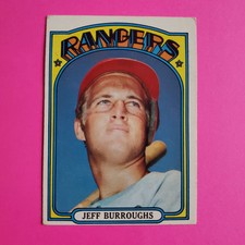 Jeff Burroughs 1972 Topps Baseball Card # 191 Texas Rangers 