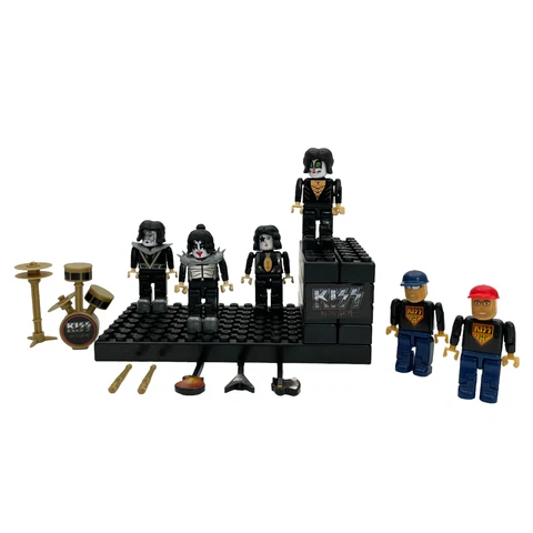 K'NEX KISS Monster Rock Stage Big Rig Figures Demon Starchild Spaceman Catman Cover
