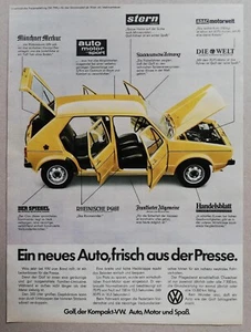 Volkswagen VW Golf I - Reklame Werbeanzeige Original-Werbung 1974 (13) - Bild 1 von 1