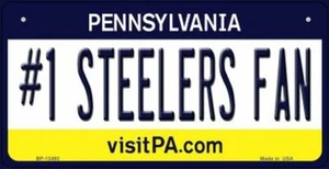 Nummer 1 Steelers Fan Neuheit Metall Fahrradschild - Bild 1 von 2