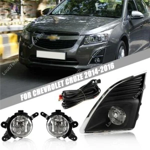 For Chevy Cruze 14-16 Halogen Fog Light Bumper Frame Cover Daytime Running Light - Picture 1 of 9