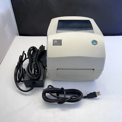 Zebra GC420t DT/TT Shipping Barcode Label Printer USB C3 - Image 1 of 4