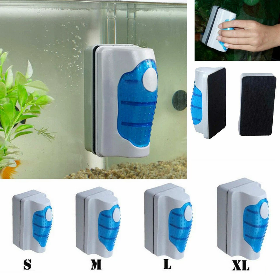 VALUEBUY BATTERY Aquarium Fish Tank Floating Magnetic Glass Cleaner Algae Brush Scrubber