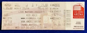 KID ROCK Concert Full Ticket Stubs 09/06/2017 Van Andel Arena Grand Rapids MI - Picture 1 of 2
