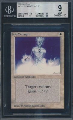 Alpha Holy Strength BGS 9 Graded Magic MTG (4140) -magicgraders- - Image 1 of 3