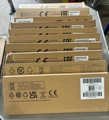 Lot of 10 HP Wired Slim Black Color USB Keyboard 803181-001 - Image 1 of 3