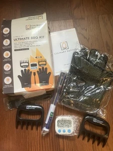 Culinary Natives Ultimate BBQ-Set - Handschuhe, Fleischkrallen, Thermometer, Timer, Bürste - Bild 1 von 8