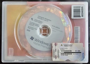 Microsoft Windows 7 Home Premium 64-bit Software Disk And User Manual - Zdjęcie 1 z 1