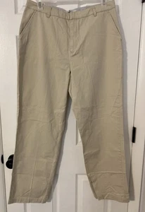 Tommy Hilfiger pantaloni chino dritti donna beige cachi taglia 16 Y2K preppy - Foto 1 di 6