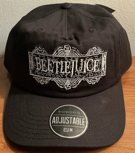 Beetlejuice Embroidered Logo Pre-Curved Bill Snapback Hat - Picture 1 of 4