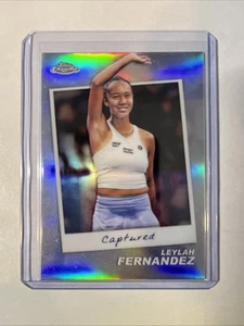LEYLAH FERNANDEZ 2024 Topps Chrome Tennis Refractor Captured #CTD-LF - Imagen 1 de 2