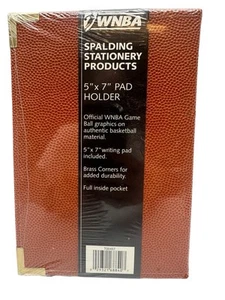 Papelería NBA-WMBA 5" X 7" almohadilla de escritura carpeta gráficos Spalding (¡NUEVO!) - Imagen 1 de 4
