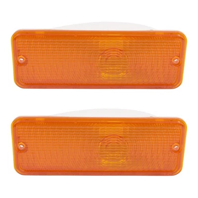 Fits 1975-1978 E-150 Econoline Park/Signal/Side Marker L=R Amber Lens FO2020137 - Image 1 of 4