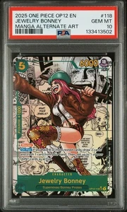 2025 ONE PIECE OP12 118 JEWELRY BONNEY MANGA LEGACY OF THE MASTER PSA 10 - Bild 1 von 2