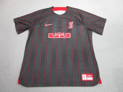 Liverpool FC Shirt Mens XL Black Red Nike Dri Fit LeBron James Soccer Football - Image 1 of 4