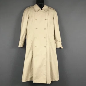 London Fog Damen Petite 12 Trenchcoat beige zweireihig Reißverschlussfutter - Bild 1 von 14