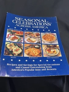 Vintage 1996 Seasonal Celebrations Across America Recipe Book For Hosting - Imagen 1 de 4