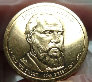 2011 P - James Garfield - 1 $ One US Dollar Presidential Coin - 20th President - Bild 1 von 3