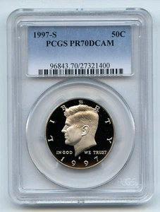 1997 S 50C Kennedy Half Dollar Proof PCGS PR70DCAM - Picture 1 of 1