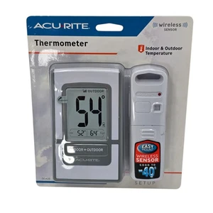 Termometro digitale wireless AcuRite interno esterno 00425A1 con sensore NUOVO sigillato - Foto 1 di 2