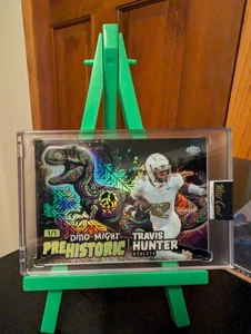 🔥 🔥 Travis Hunter 1/1 Dino-Might Black Holo 🔥🔥 - Foto 1 di 1
