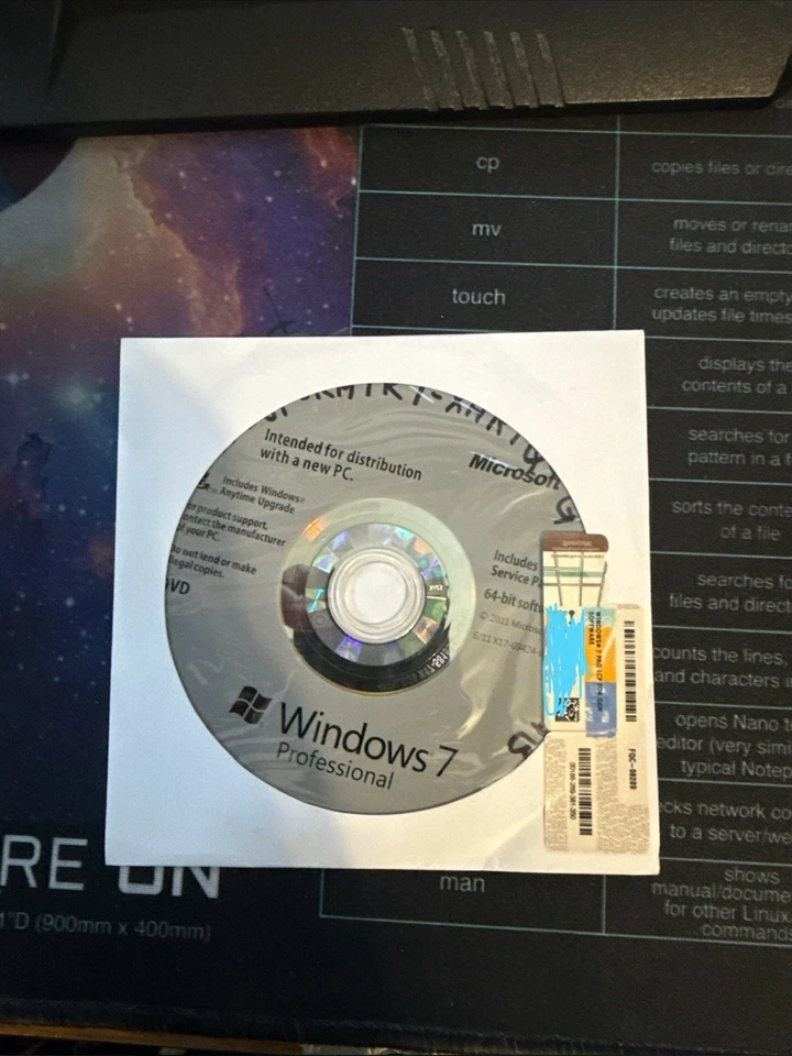 Microsoft Windows 7 Pro 64 Bit SP1 DVD FS - Image 1 of 1