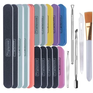 Nail Files and Buffers, 20PCS Professional Nail Buffer Block for Natural and ... - Picture 1 of 8