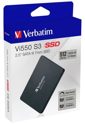 2,5" 512GB Verbatim Vi550 S3 Phison 2,5" (6,3Cm) SATAIII Interno Retail - Immagine 1 di 4