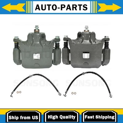 Pinças de freio dianteiro linha de mangueiras de freio dianteiro compatível com INFINITI I35 3,5L - Imagem 1 de 4