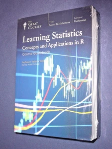 Great Courses DVDs  :         LEARNING STATISTICS     Concepts Applications in R - Picture 1 of 2