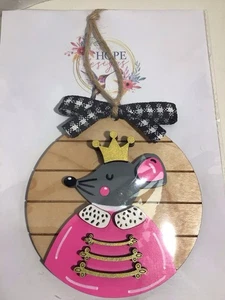 Carino Addobbo Natalizio Dipinto A Mano Lo Schiaccianoci Topo Re - Foto 1 di 2