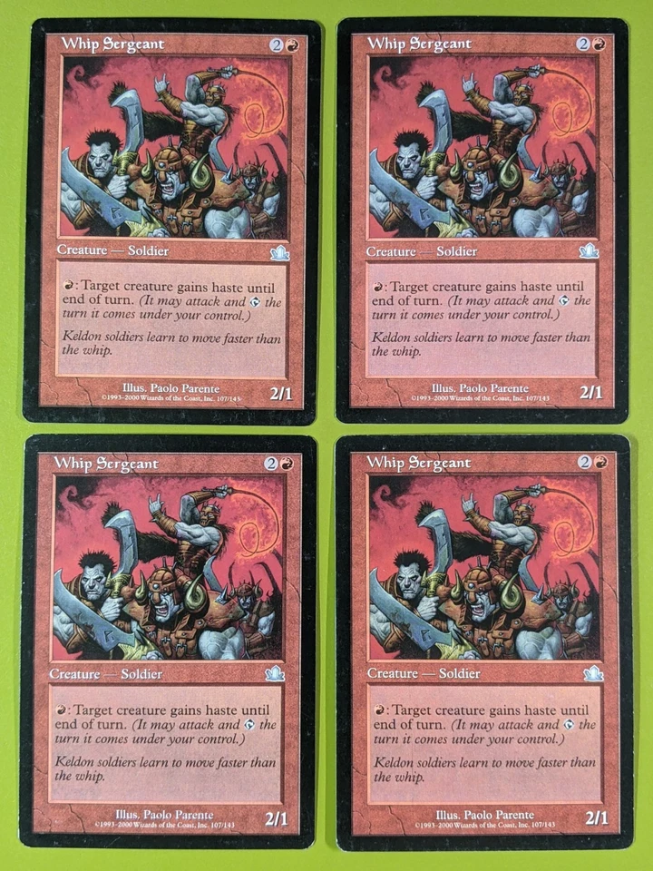 Whip Sergeant x4 Prophecy 4x Playset Magic the Gathering MTG - Image 1 of 1