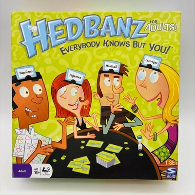 Hedbanz para Adultos COMPLETO Spin Master 2010 Person Place Object Clues - Imagem 1 de 3