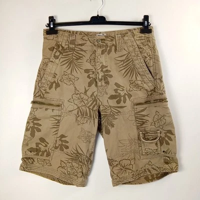 Lee Cooper Men Shorts 32 Khaki Cargo 7 zip &popper Pocket  Paradise Camo mid leg - Image 1 of 4