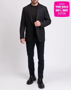 RRP €495 HACKETT Robert Noble Wool Blazer Jacket Size 40R / 50R / M Patterned - Imagen 1 de 9