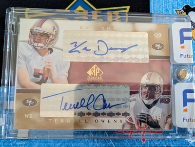 KEN DORSEY / TERRELL OWENS 2003 SP Signature Edition Dual AUTO / AUTOGRAPH - Image 1 of 2