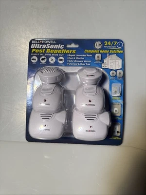 Bell & Howell Repelentes Ultrasónicos de Plagas Solución de Seis Habitaciones Paquete de 6 NUEVO SELLADO  Foto 1 de 4