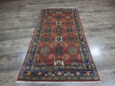 Auténtica alfombra turca vintage, alfombra turca geométrica Adana 3,4x6,8 pies Foto 1 de 4