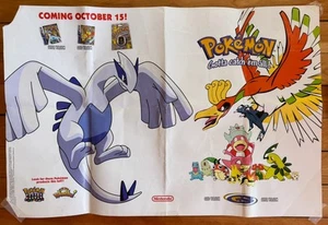 Pokemon Game boy Silver And Gold Promo Poster 2000 22”x14” - Picture 1 of 1