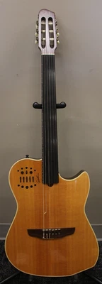 Godin Multiac Fretless Nylon SA Guitar 2009-Gloss Natural w/Case - Image 1 of 4