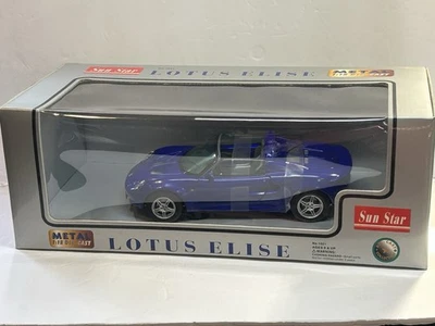 Sun Star Lotus Elise Azul Nuevo 1:18 Die Cast #1021 Envío Gratis Foto 1 de 4