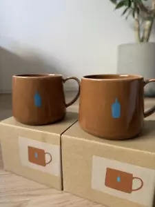 Blue Bottle Coffee Holiday Kiyosumi Mug 2024 Set of 2 340ml caramel Japan New FS - Picture 1 of 5