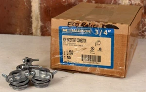 Madison nicht wasserdichter Stecker 3/4" Knockout L-104 Box mit 50 Neu aus altem Lagerbestand - Bild 1 von 4