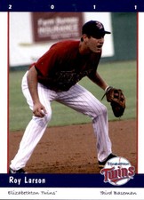 2011 Elizabethton Twins Grandstand #18 Roy Larson Eagan Minnesota Baseball Card
