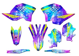 2008-2011 EXC-F SPACE KADET Galaxy Senge Graphics Kit Compatible with KTM - Picture 1 of 10