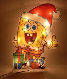 SpongeBob SquarePants Nickrlodeon 12" tall Pre-Lit Window Decor - Picture 1 of 9